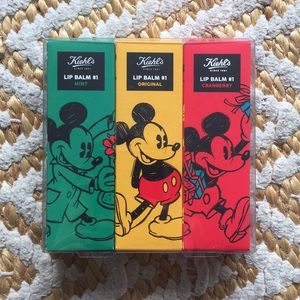 NWT Limited Edition Disney Kiehl’s Lip Balm Set